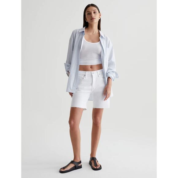 AG Ex-Boyfriend Short - White NWT SIZE 24 30 - Picture 1 of 6